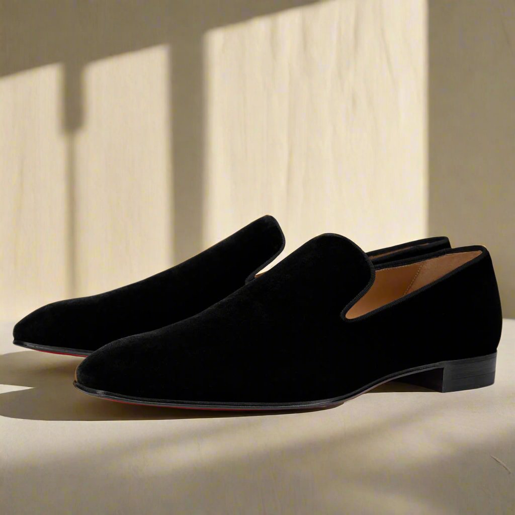 Matthews Black Velvet Slip-on