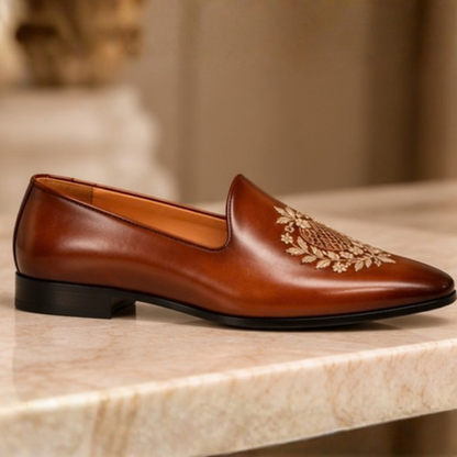 Rostam Tan Patina Embroidery Mojari