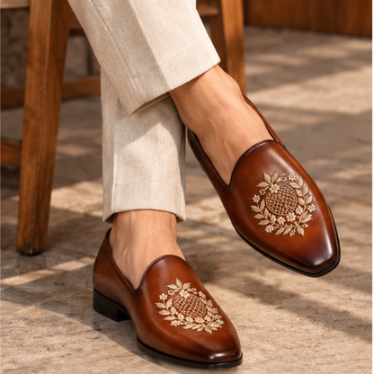 Rostam Tan Patina Embroidery Mojari