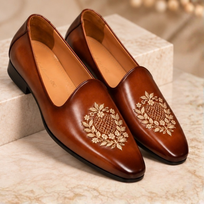 Rostam Tan Patina Embroidery Mojari