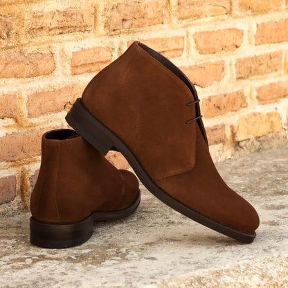 Barney Brown Suede Leather Chukka