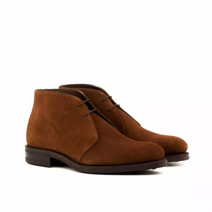Barney Brown Suede Leather Chukka