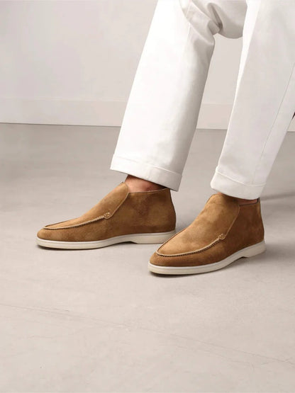 Noel Tan Suede Long Loafer