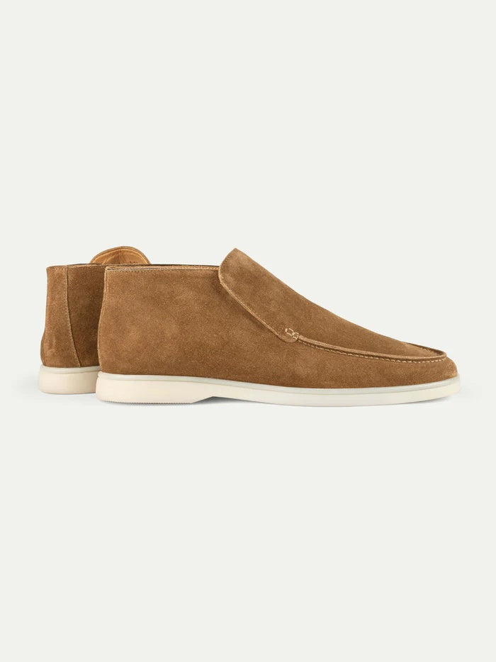 Noel Tan Suede Long Loafer