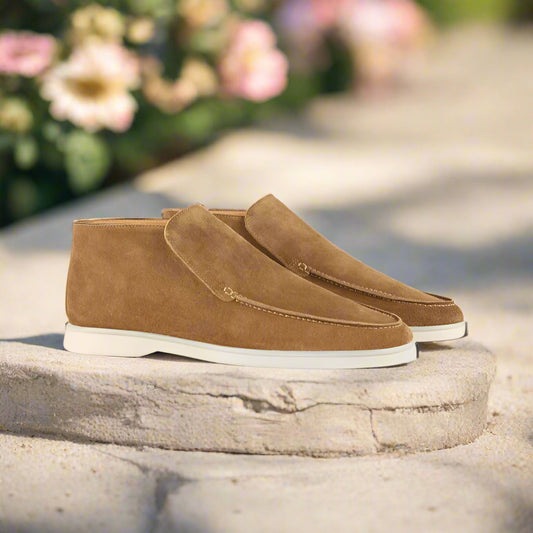 Noel Tan Suede Long Loafer