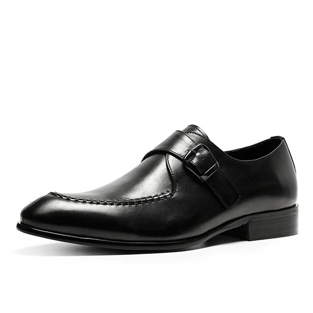 Alan Black Single Monk Strap - Romèro Ferrera