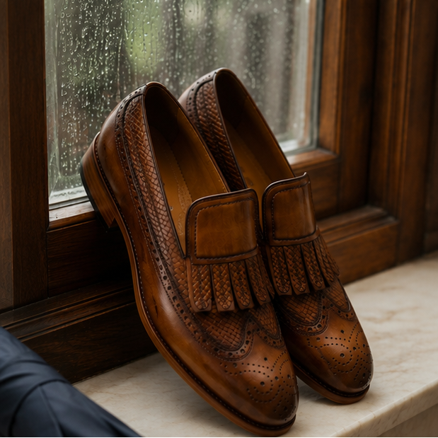 Arthur Tan Burnished Loafer