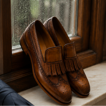 Arthur Tan Burnished Loafer