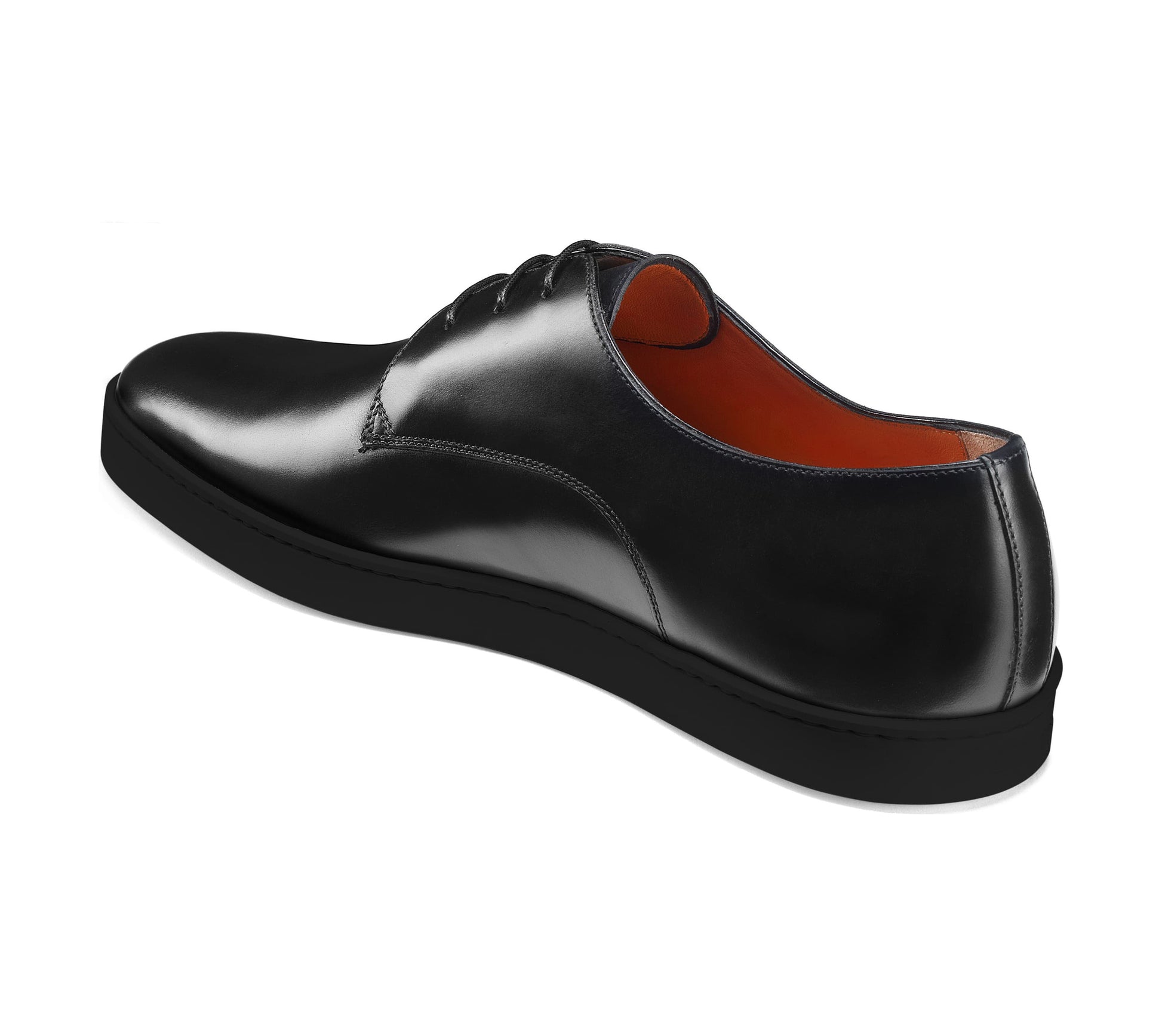 Black Formal Derby Lace Up Sneaker for Men. Black Comfortable Cup Sole.