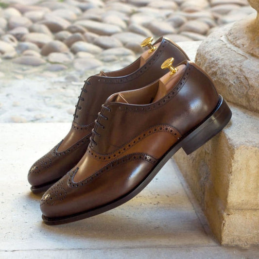 Toby Dark Brown & Tan Wingtip Oxford