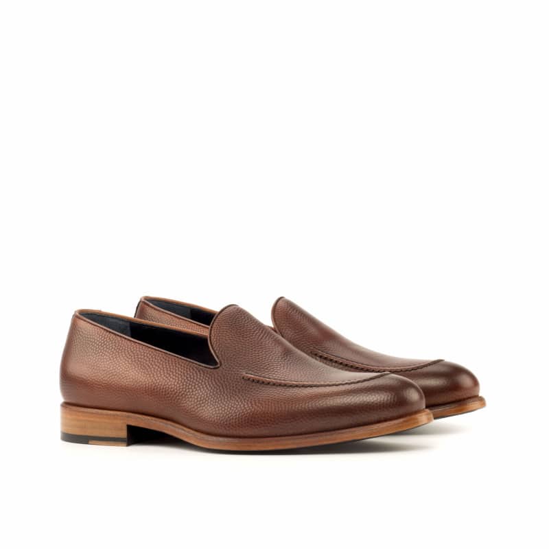 Adam Pebble Grain Brown Goodyear Welted Loafer