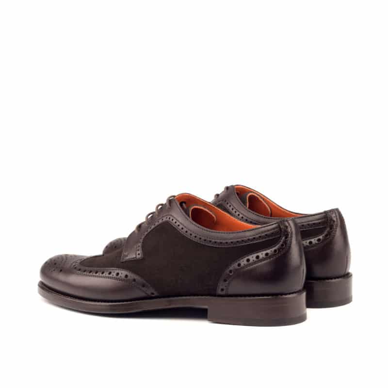 Sophia Dark Brown Leather Suede Derby for Women
