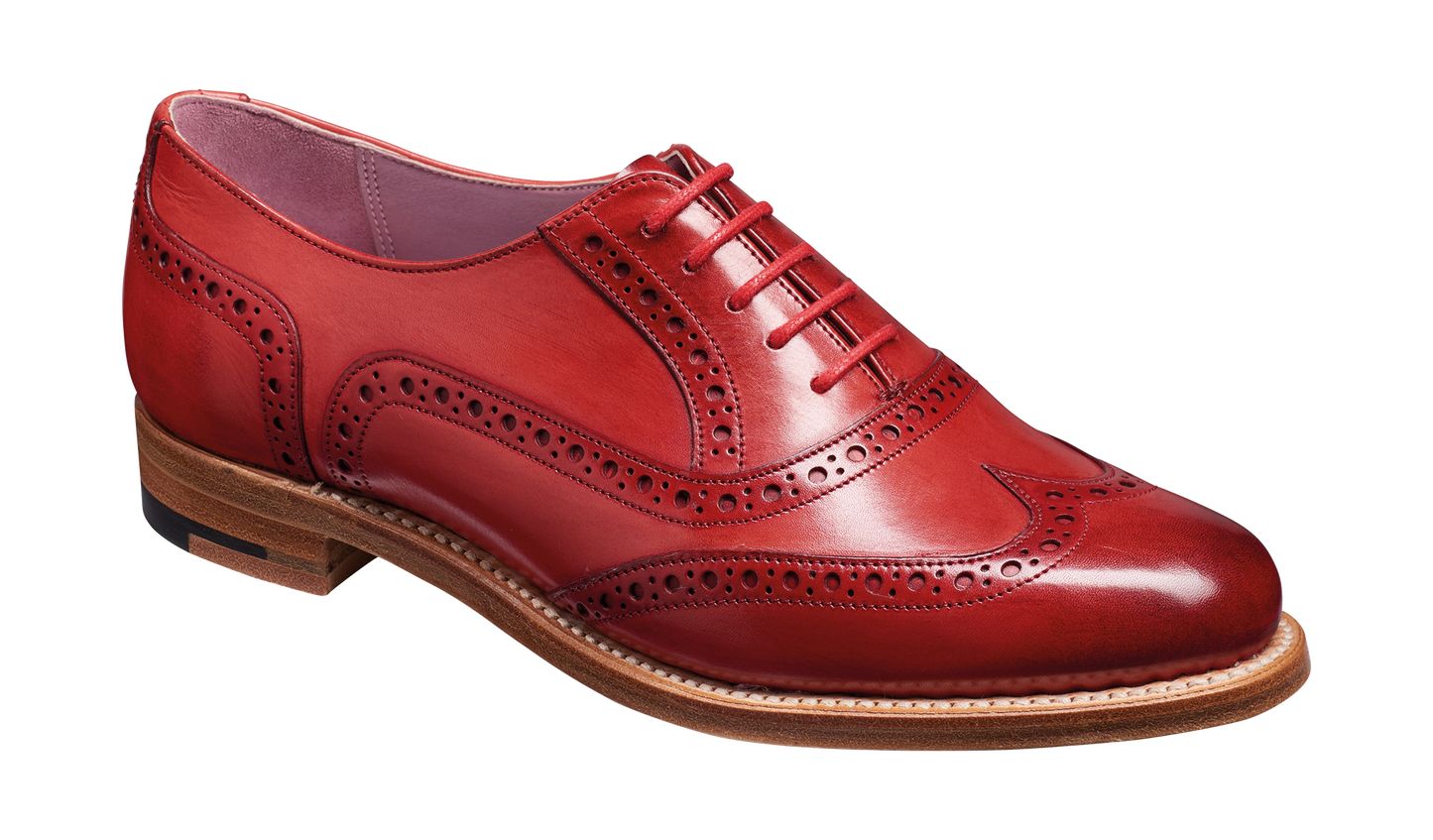 Fierce Orangish Tan Leather Oxford for Women