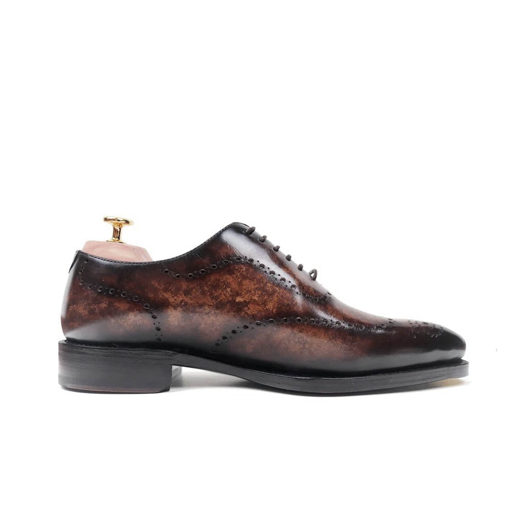 Hugo Brown Patina Wholecut Oxford