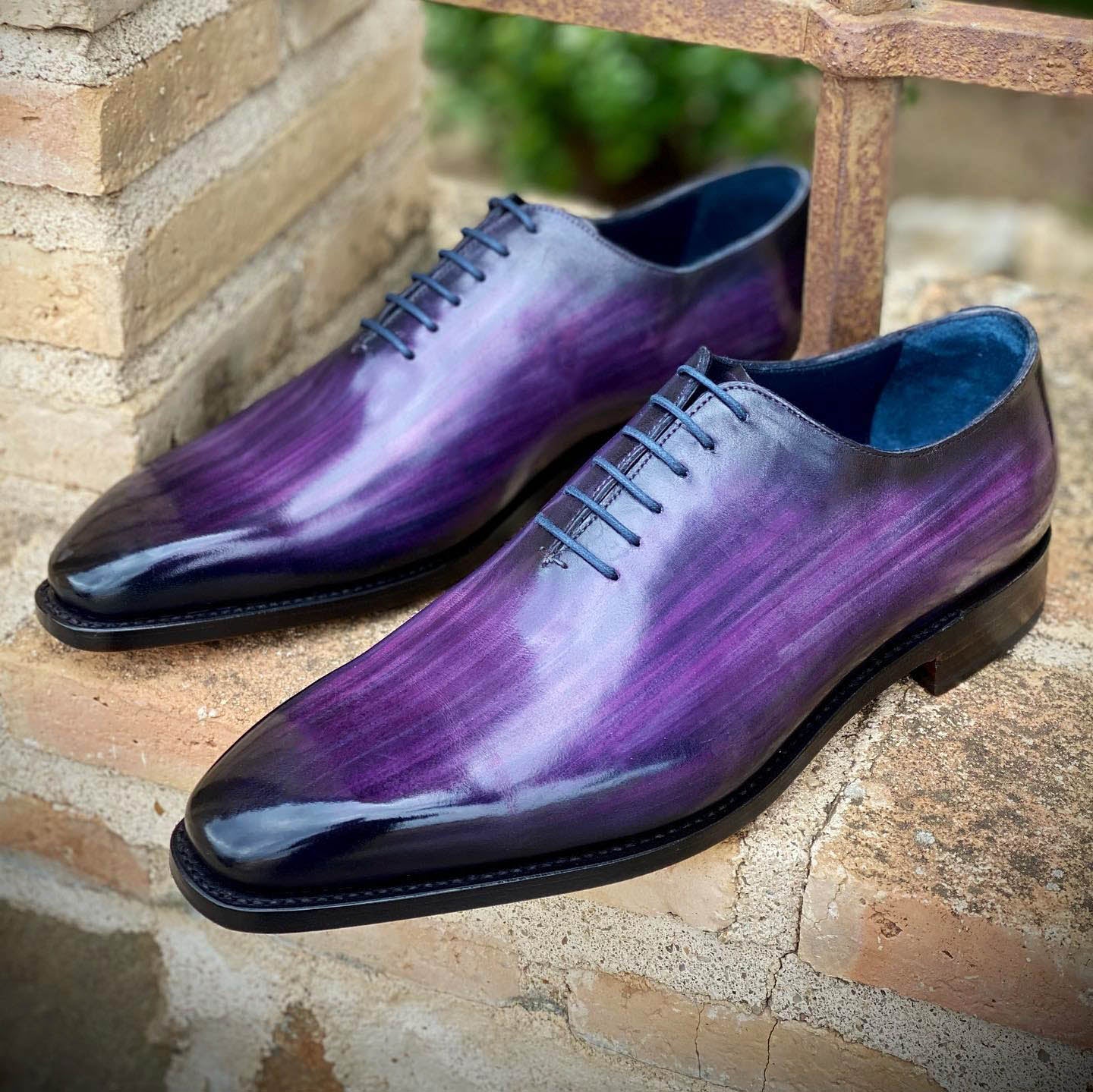 Stoke Purple Patina Wholecut Oxford
