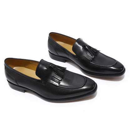 Dylan Black Tassel Loafer - Romèro Ferrera