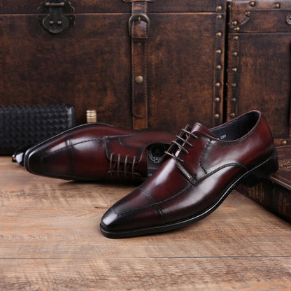 William Patina Burgundy Derby