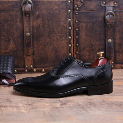 Lawrence Black Leather Oxford