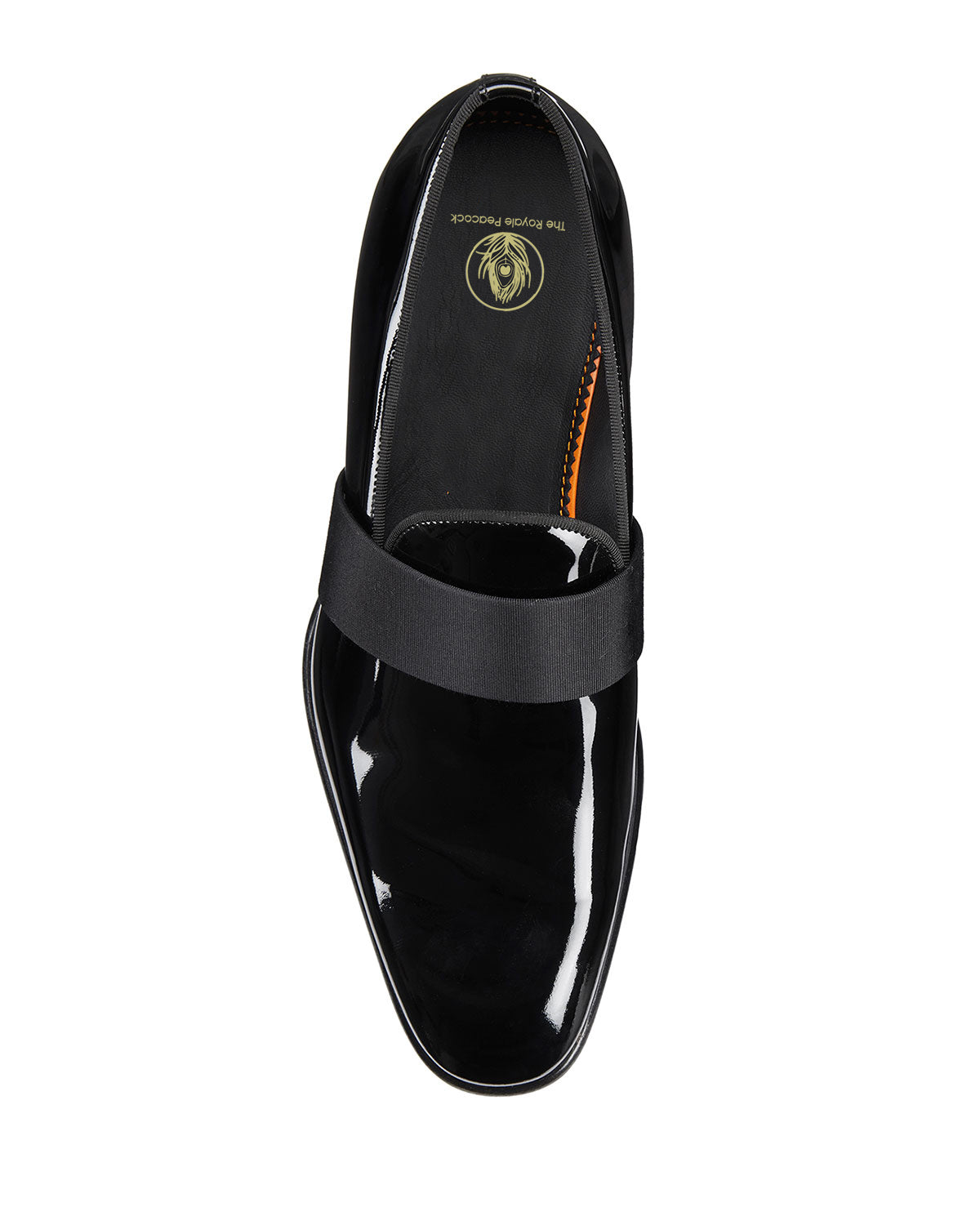 Black Patent Leather Formal Penny Loafer Slip On Shoes for Men with Leather Sole. Goodyear Welted Construction Available.
