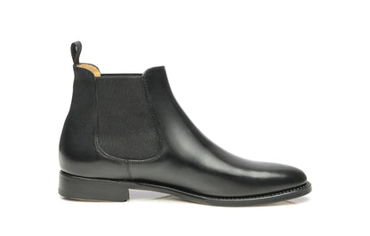 Emma Black Leather Classic Chelsea for Women