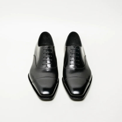 Morgan Black Toe Cap Oxford