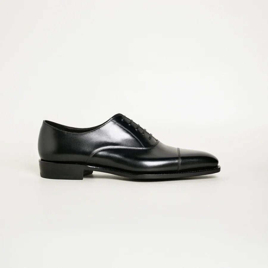 Morgan Black Toe Cap Oxford
