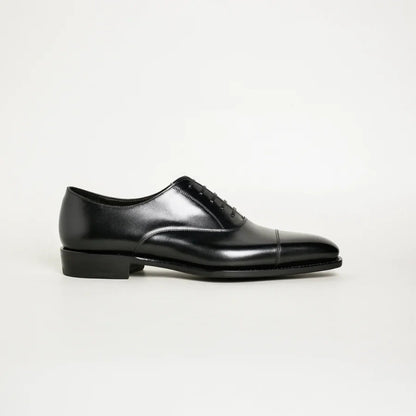 Morgan Black Toe Cap Oxford