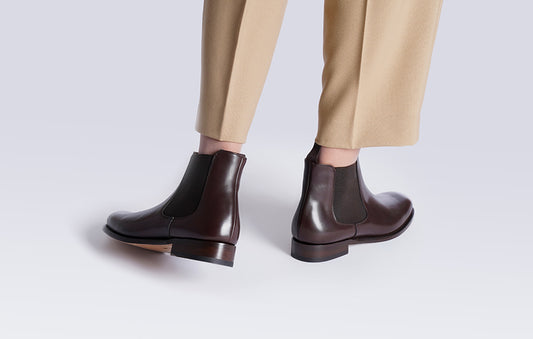 Emma Chocolate Brown Chelsea Boot for Women