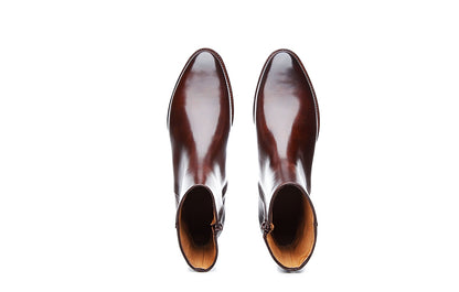 Ava Chocolaty Brown Side Zip Boot for Women