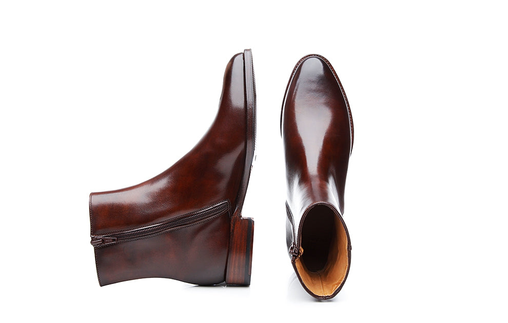 Ava Chocolaty Brown Side Zip Boot for Women