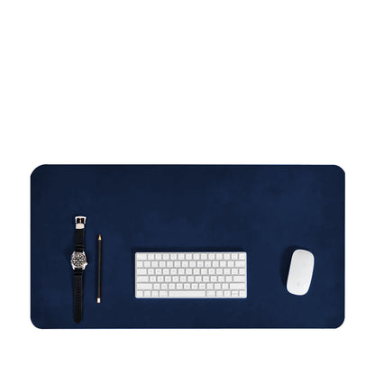 Navy Blue Vegan Leather Desk Pad