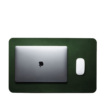 Olive Green Vegan Leather Desk Pad