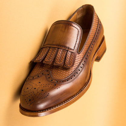 Arthur Tan Burnished Loafer