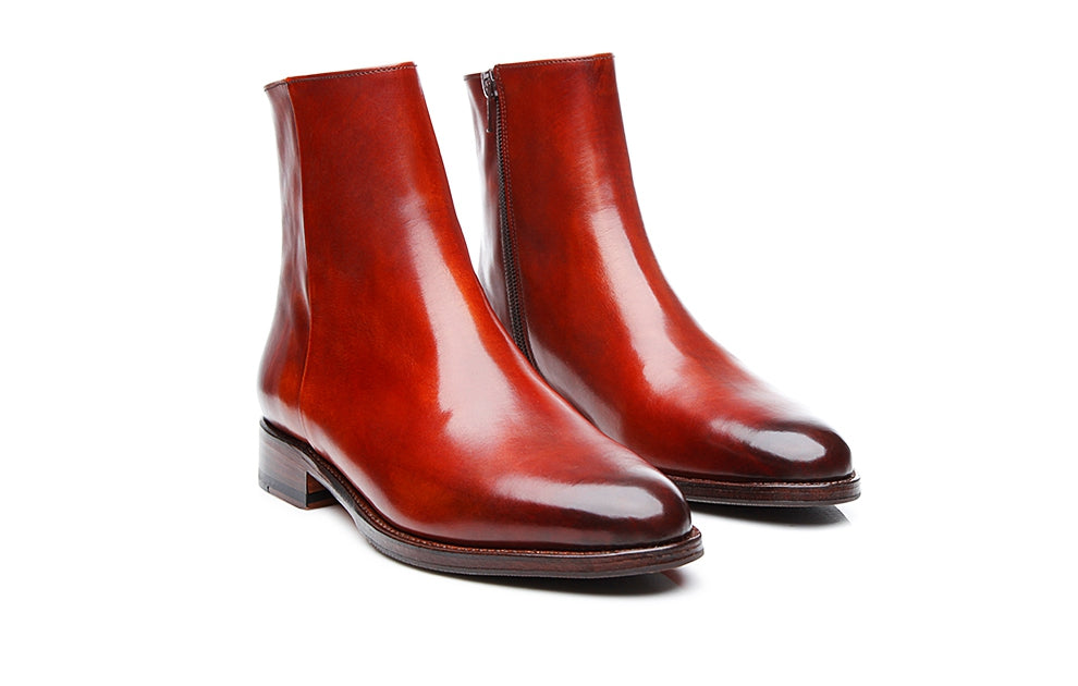 Ava Fierce Tan Side Zip Boot for Women