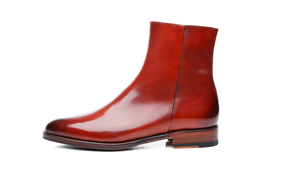 Ava Fierce Tan Side Zip Boot for Women