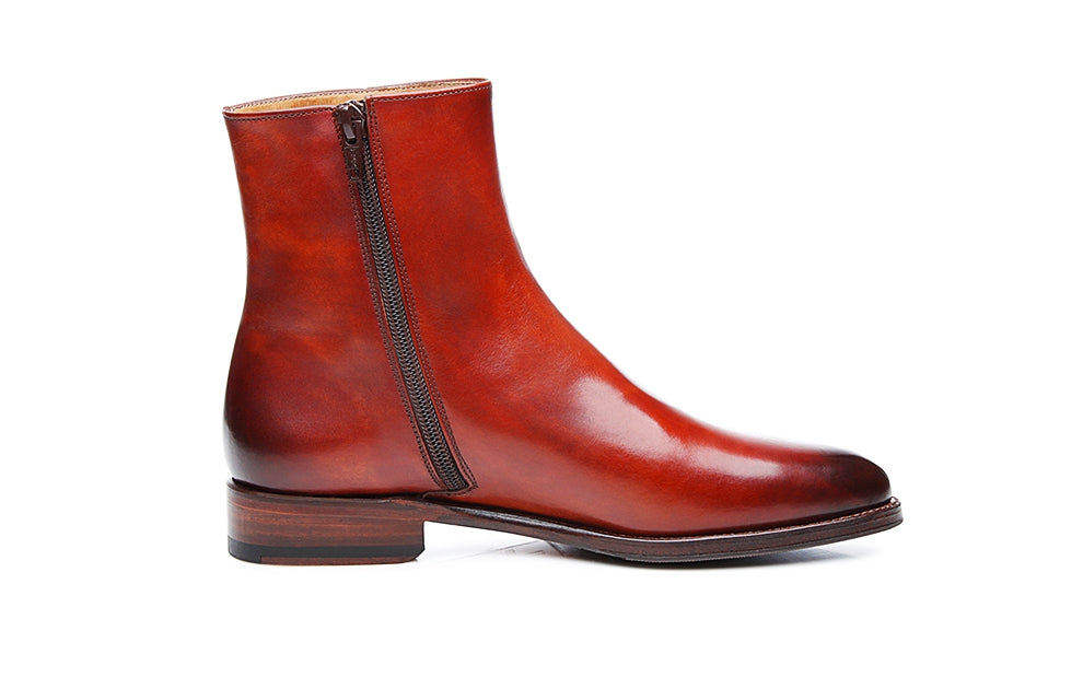 Ava Fierce Tan Side Zip Boot for Women