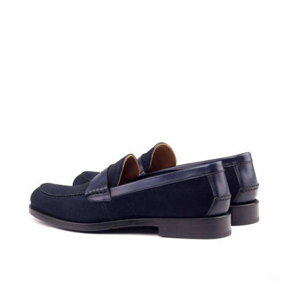 Out of the Blue Suede Leather Penny Loafer for Women
