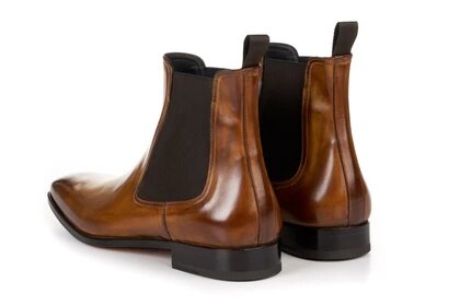 Tan Leather Chelsea Boot for Men The Royale Peacock