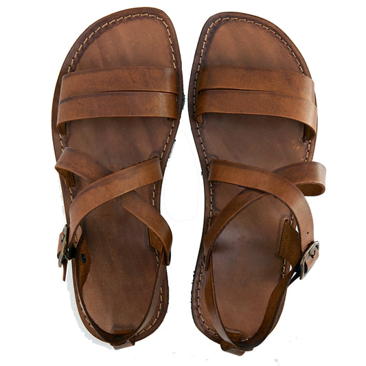 Tan Leather Strap Sandal