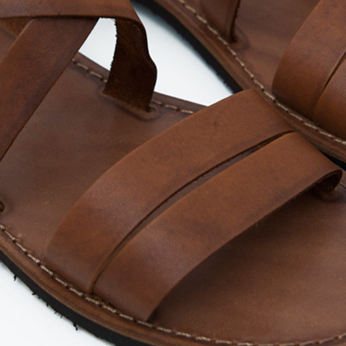 Tan Leather Strap Sandal