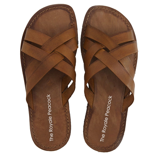 Tan Leather Strap Chappal