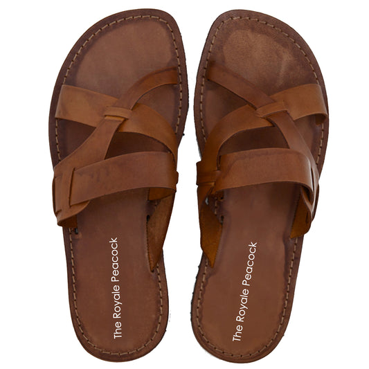 Tan Leather Strap Chappal