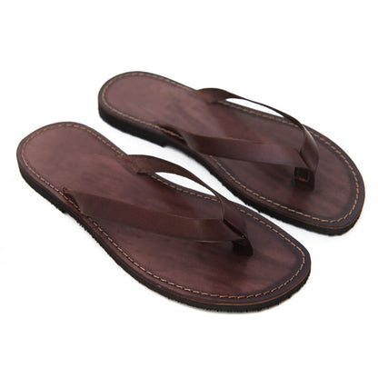 Brown Leather Chappal