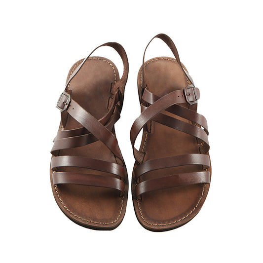 Brown Leather Strap Sandal