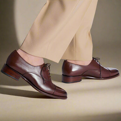 Dark Brown Leather Oxford Shoes for Women | The Royale Peacock Dark Brown Leather Oxford Shoes for Women | The Royale Peacock