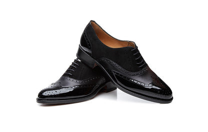 Headturner Black Patent Suede Oxford for Women