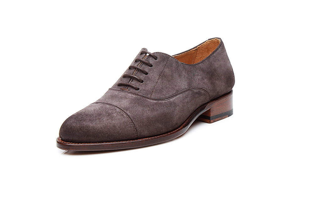 Dusty Grey Brown Suede Oxford for Women