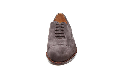 Dusty Grey Brown Suede Oxford for Women