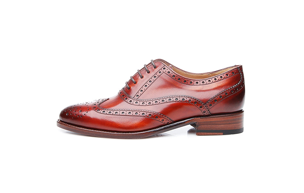 Emily Tan Leather Brogue Oxford for Women