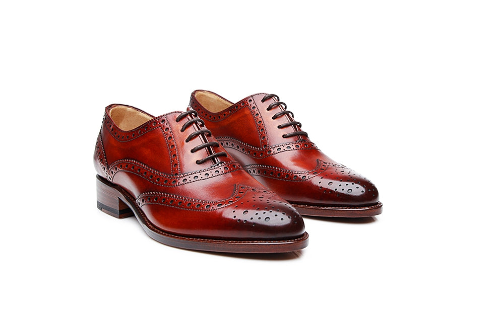 Emily Tan Leather Brogue Oxford for Women